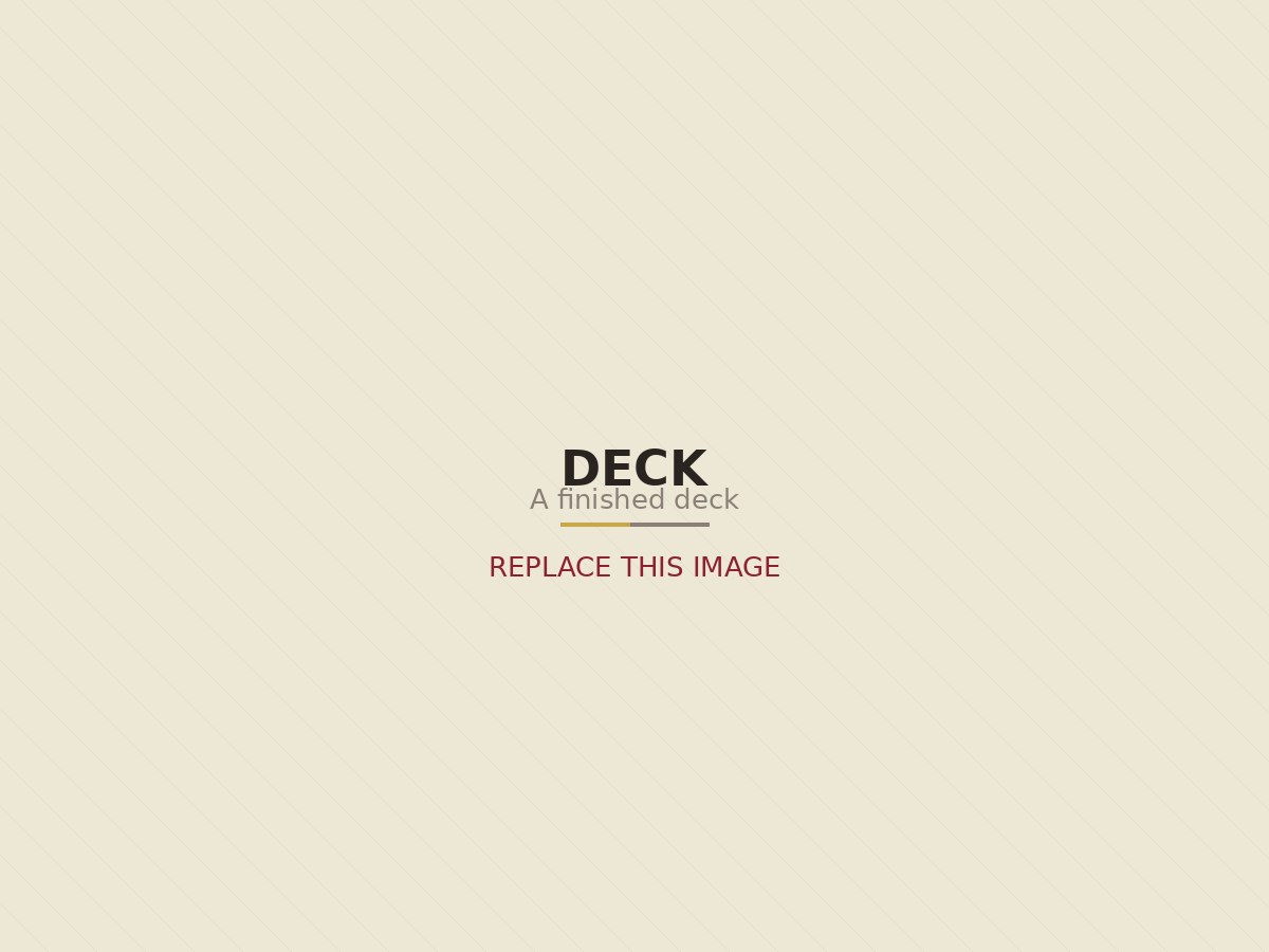 A refinished wooden deck